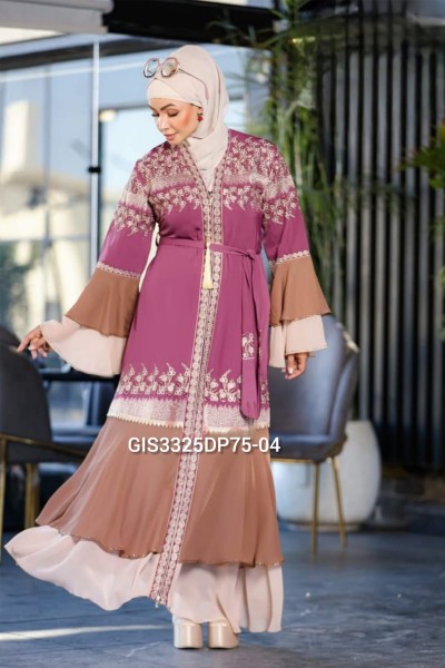 (MOQ 6 PCS) Zinnia Egyptian Dress 