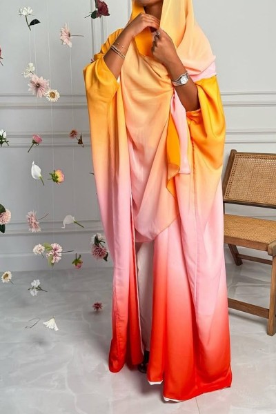 (MOQ 6 PCS) Ajrada Abaya