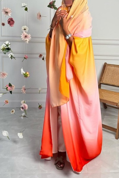 (MOQ 6 PCS) Ajrada Abaya