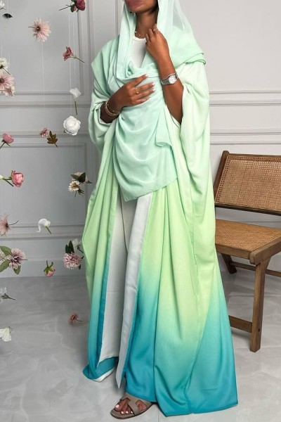(MOQ 6 PCS) Akhtar Abaya