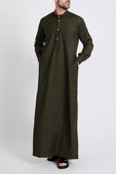 (MOQ 6 PCS) Hassan Men's Thobe