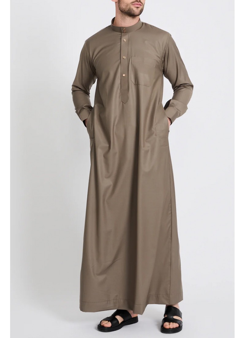 (MOQ 6 PCS) Idris Men's Thobe