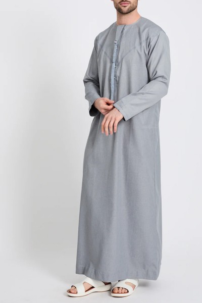 (MOQ 6 PCS) Kareem Men's Thobe