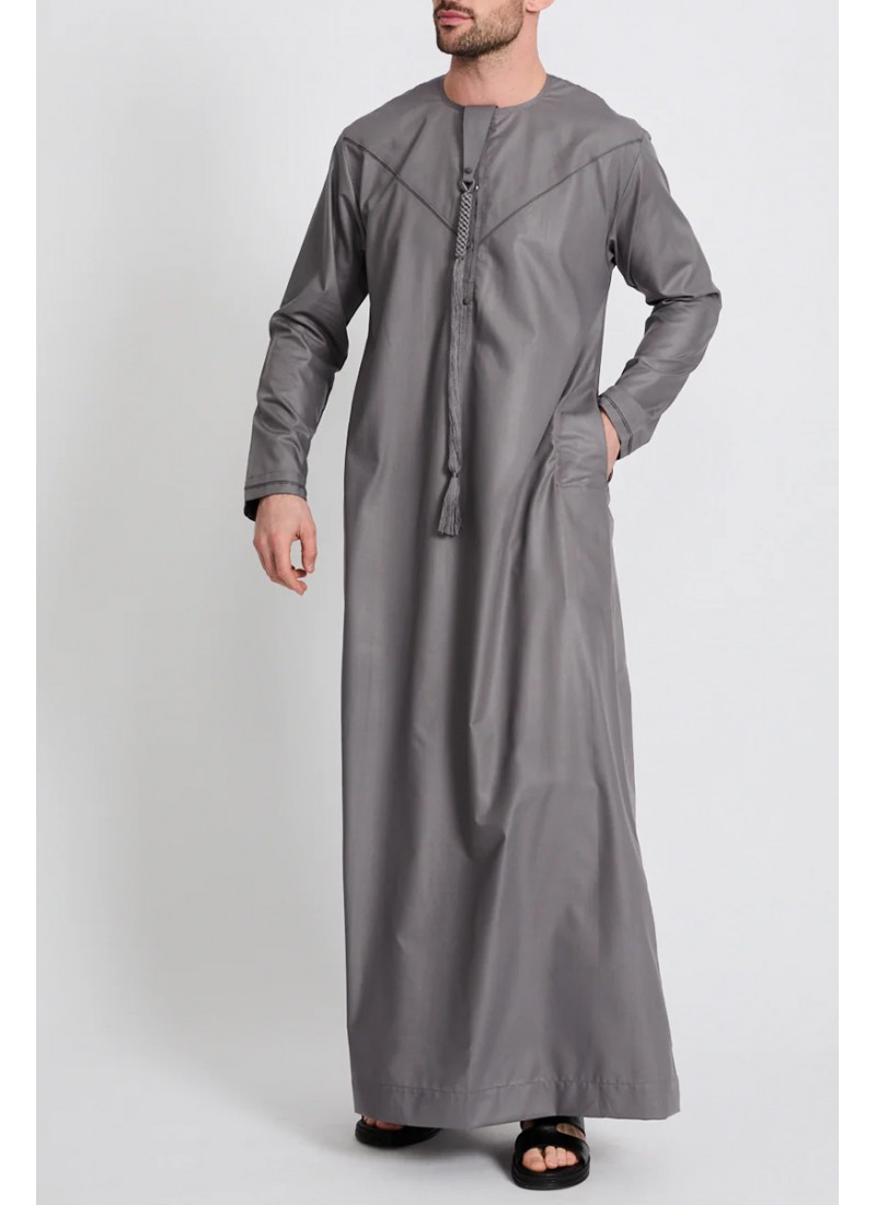 (MOQ 6 PCS) Nasir Men's Thobe