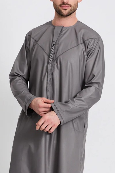 (MOQ 6 PCS) Nasir Men's Thobe