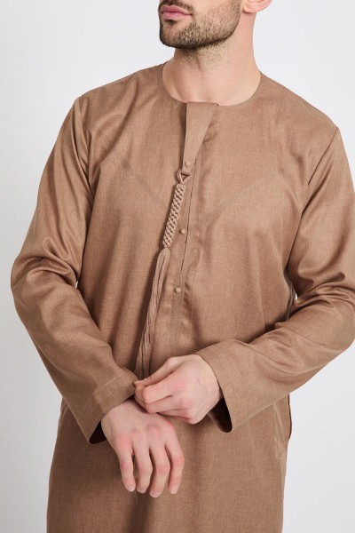 (MOQ 6 PCS) Omar Men's Thobe
