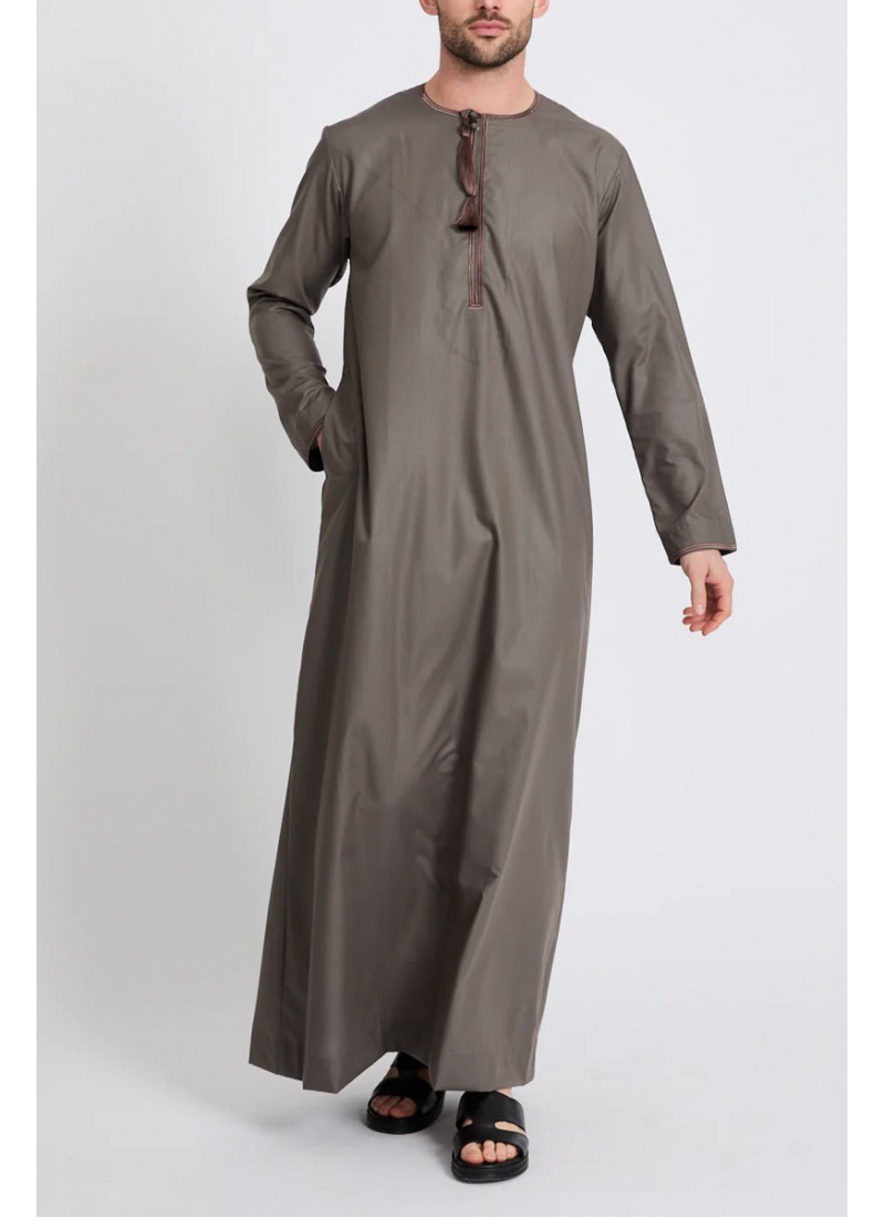 (MOQ 6 PCS) Akram Men's Thobe