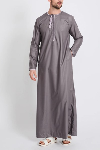 (MOQ 6 PCS) Bilal Men's Thobe