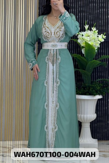 (MOQ 6 PCS) Abla Kaftan