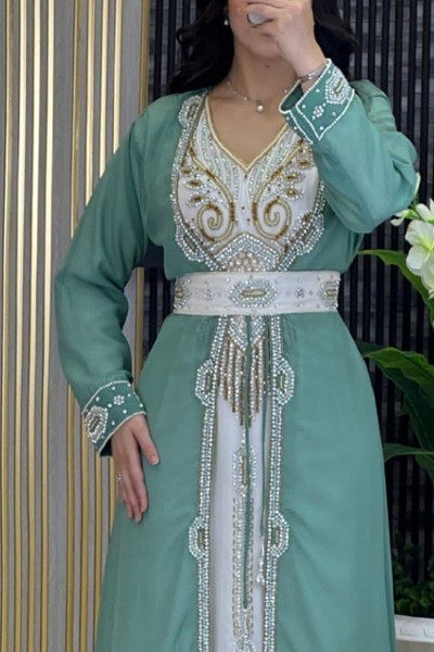 (MOQ 6 PCS) Abla Kaftan