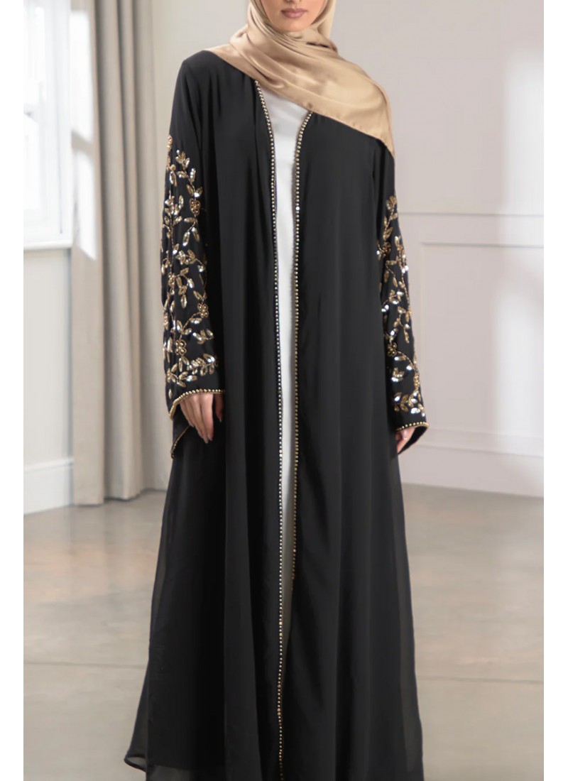 (MOQ 6 PCS) Stunning Aziza Designer Abaya