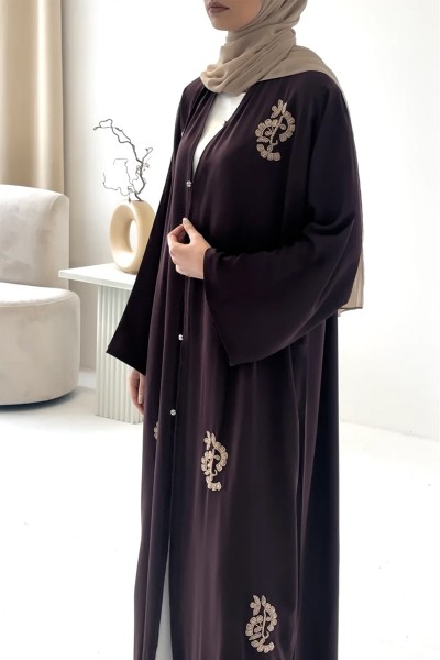(MOQ 6 PCS) Aamanee Fancy Modest Abaya 