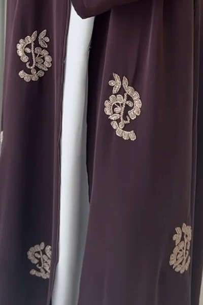 (MOQ 6 PCS) Aamanee Fancy Modest Abaya 