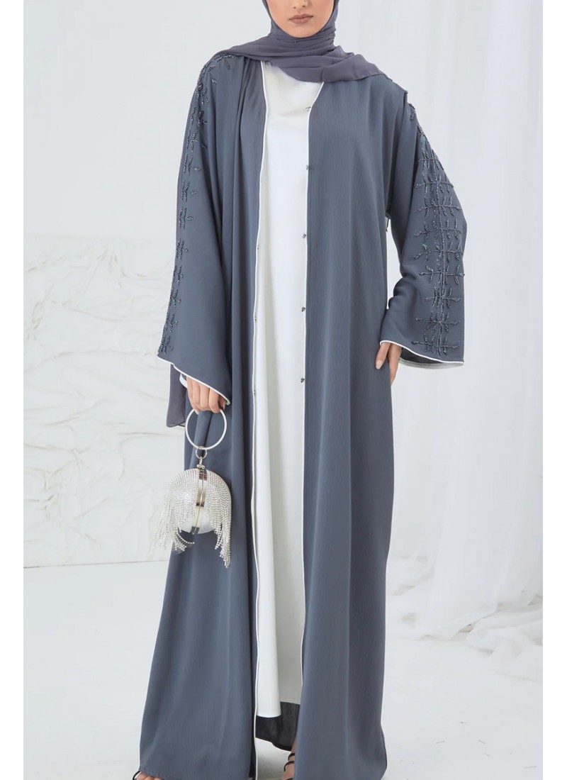 (MOQ 6 PCS) Fancy Modest Aamilah Abaya 
