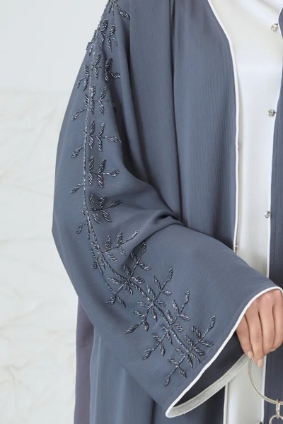 (MOQ 6 PCS) Fancy Modest Aamilah Abaya 