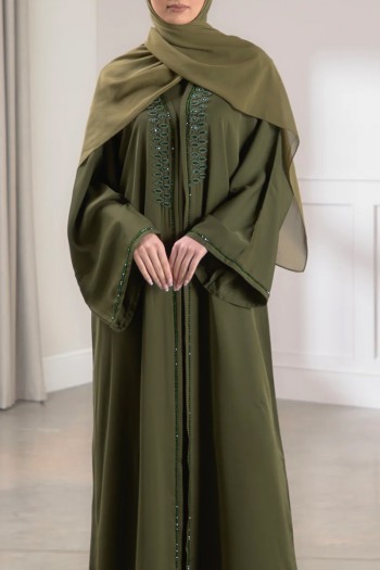 (MOQ 6 PCS) Gorgeous Badiyah Fancy Abaya 