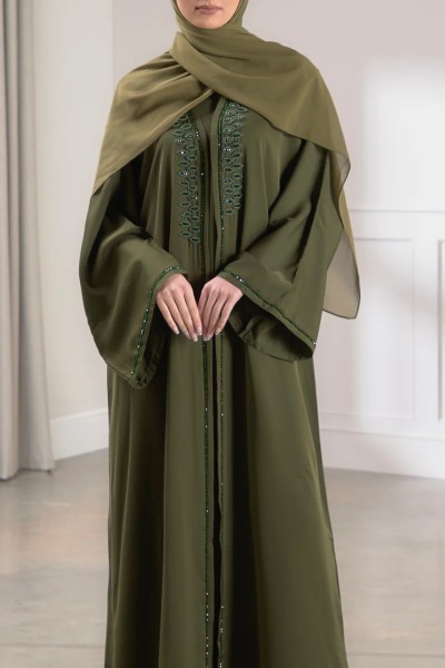 (MOQ 6 PCS) Gorgeous Badiyah Fancy Abaya 