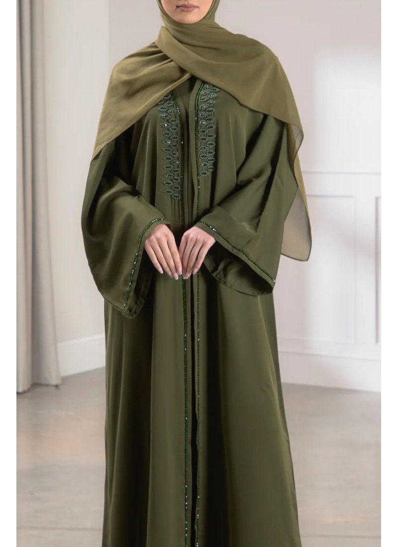 (MOQ 6 PCS) Gorgeous Badiyah Fancy Abaya 