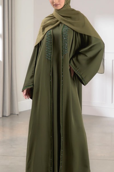 (MOQ 6 PCS) Gorgeous Badiyah Fancy Abaya 