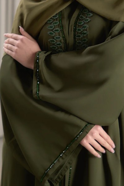 (MOQ 6 PCS) Gorgeous Badiyah Fancy Abaya 