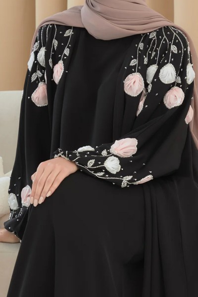 (MOQ 6 PCS) Fashionable Badriyah Abaya 