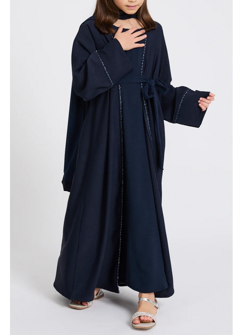 (MOQ 12 PCS) Sara Kids Abaya