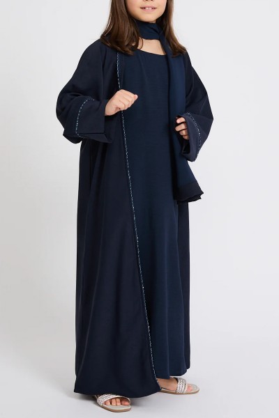 (MOQ 12 PCS) Sara Kids Abaya