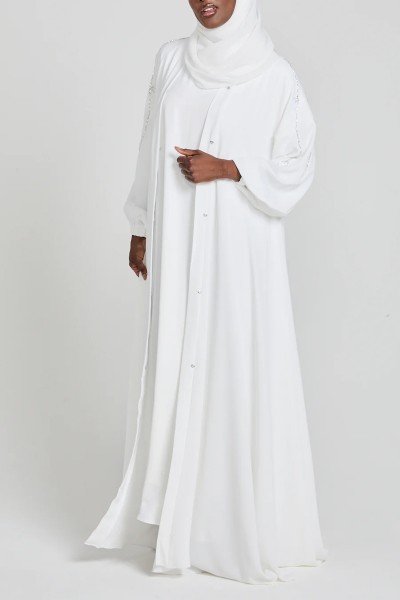 (MOQ 6 PCS) Delicate Modest Abaya