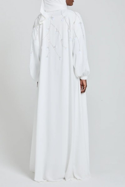 (MOQ 6 PCS) Delicate Modest Abaya