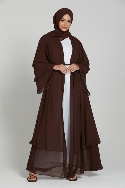 (MOQ 6 PCS) Fashionable Modest Abaya 