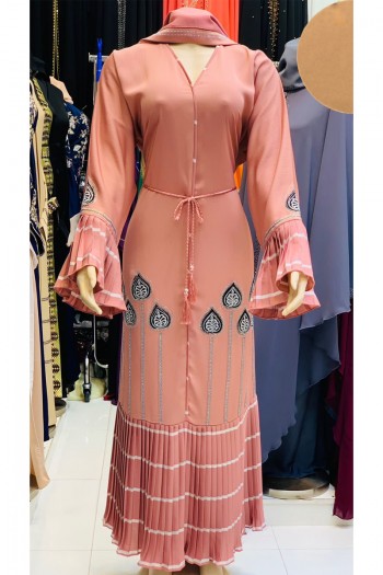 (MOQ 6 PCS) Zubi Abaya