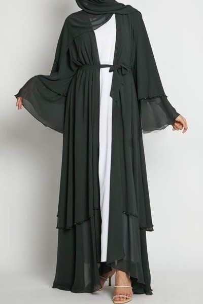 (MOQ 3 PCS) Fancy Dubai Abaya