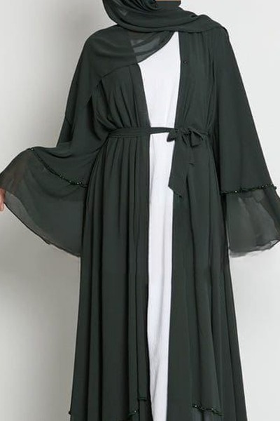 (MOQ 3 PCS) Fancy Dubai Abaya