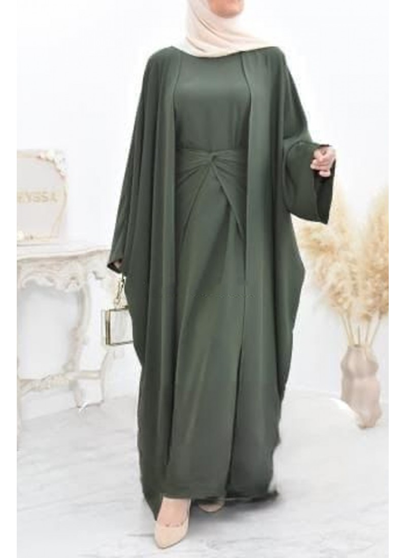 (MOQ 3 PCS) Hexagon Abaya