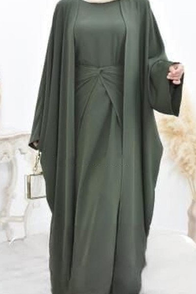 (MOQ 3 PCS) Hexagon Abaya