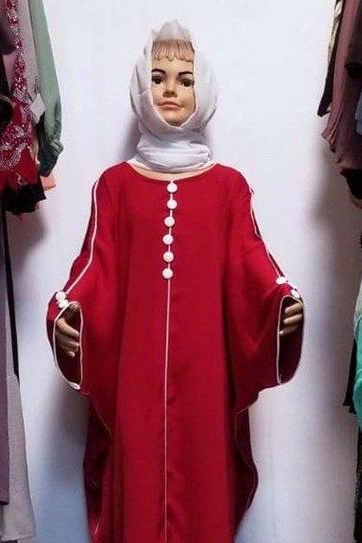 (MOQ 12 PCS) Hanin Kids Abaya