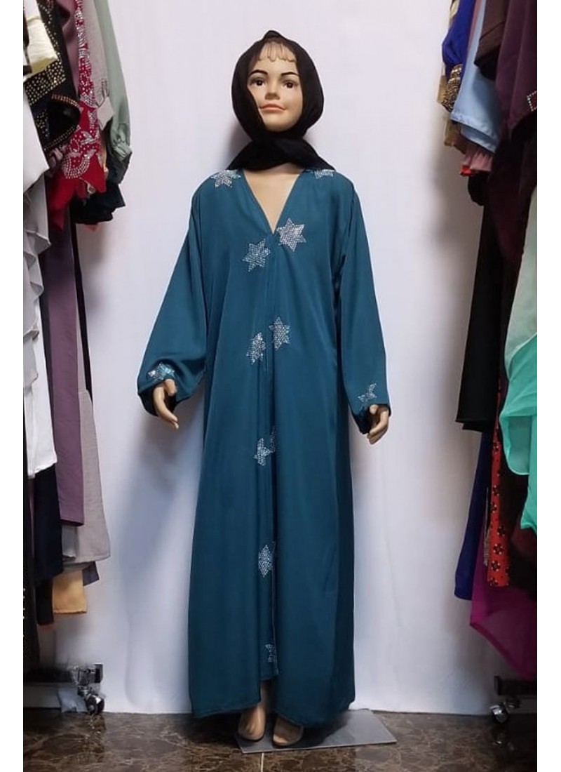 (MOQ 12 PCS) Haifa Kids Abaya