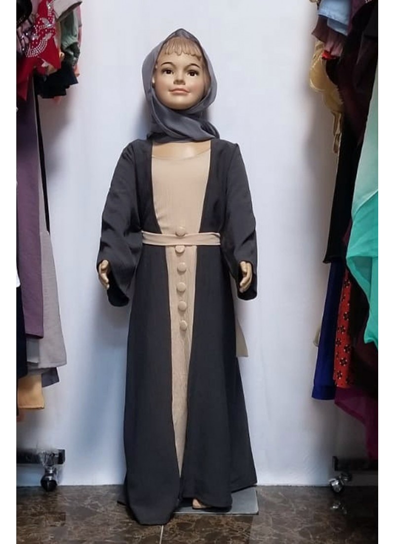 (MOQ 12 PCS) Hayam Kids Abaya