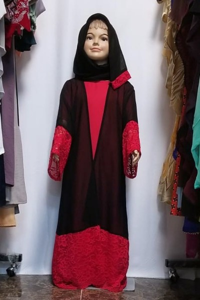 (MOQ 12 PCS) Hayfa Kids Abaya