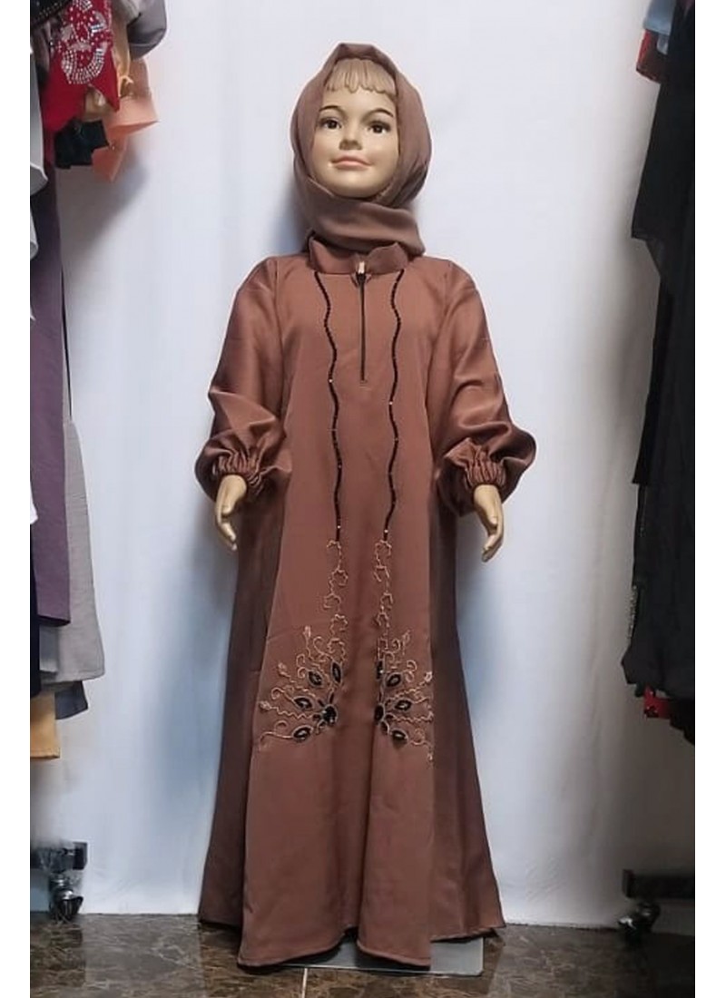 (MOQ 12 PCS) Hatima Kids Abaya