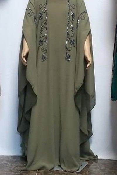 (MOQ 12 PCS) Hayet Kids Abaya