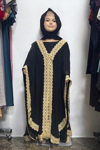 (MOQ 12 PCS) Faiqa Kids Abaya