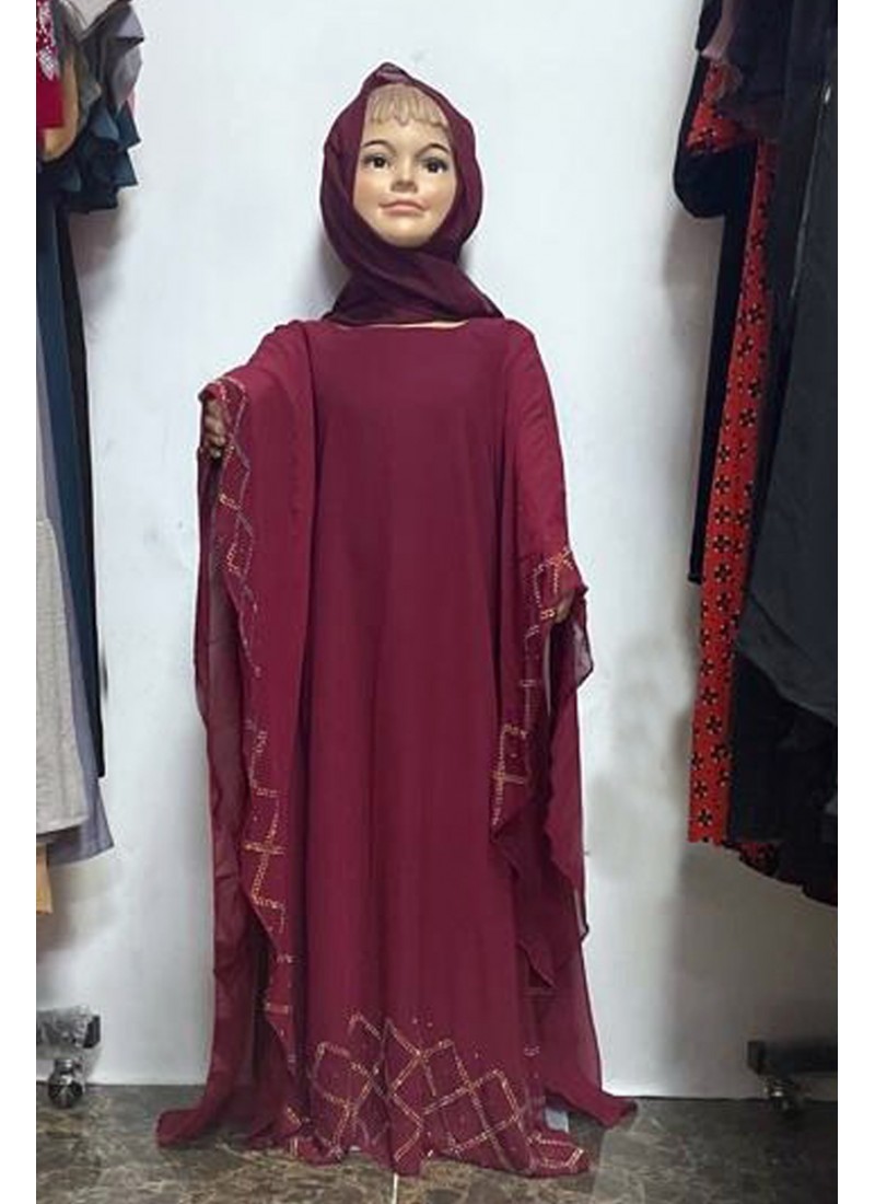 (MOQ 12 PCS) Famnaz Kids Abaya