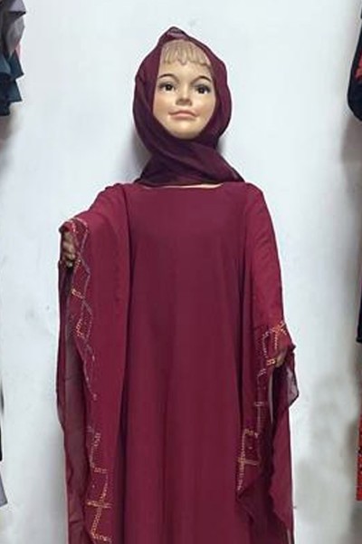 (MOQ 12 PCS) Famnaz Kids Abaya