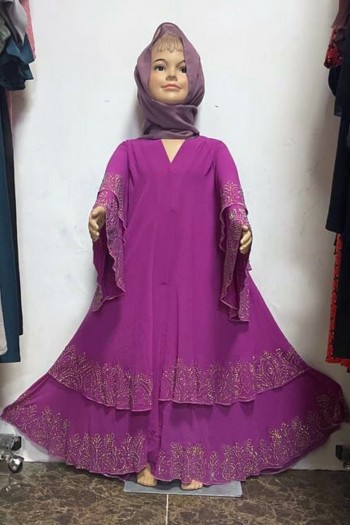 (MOQ 12 PCS) Falisha Kids Abaya