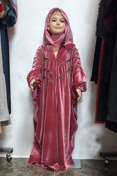 (MOQ 12 PCS) Fadah Kids Abaya