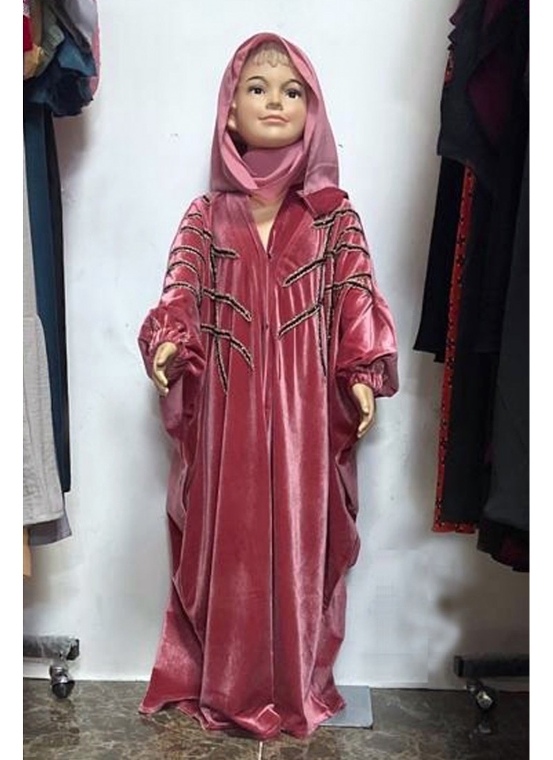 (MOQ 12 PCS) Fadah Kids Abaya