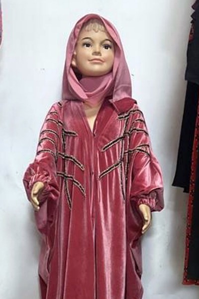 (MOQ 12 PCS) Fadah Kids Abaya