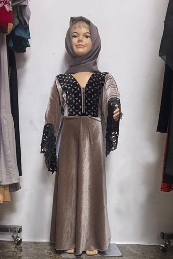 (MOQ 12 PCS) Ferwa Kids Abaya