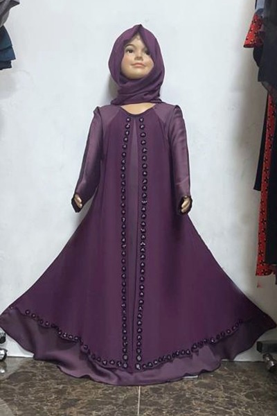 (MOQ 12 PCS) Fawza Kids Abaya